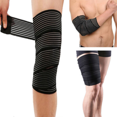 Sport Elastic Bandage Hand Wrist Knee Ankle Elbow Calf Arm Tendon Sprain  Support