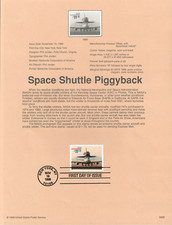 11.75 SPACE SHUTTLE PIGGYBACK PRIORITY STAMP 1998 Sc 3262 USPS Souvenir Page