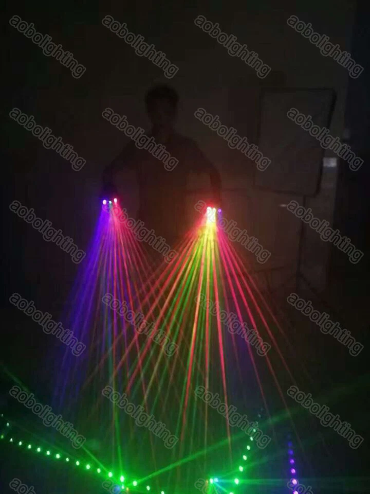 Rechargeable Led Laser Beam Light Gloves Party club Multi beam stage laser glove - Image 2 of 3