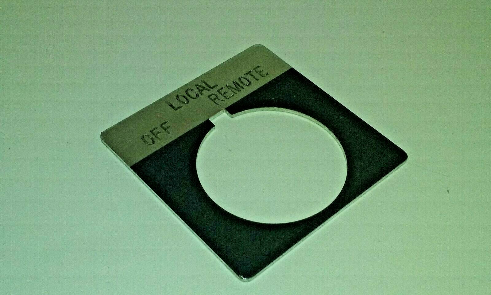 ALLEN BRADLEY 800T-X638 LEGEND PLATE 