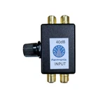 AAS40ASCRCADC 40dB Adjustable Stereo attenuator with RCA phono and dc block