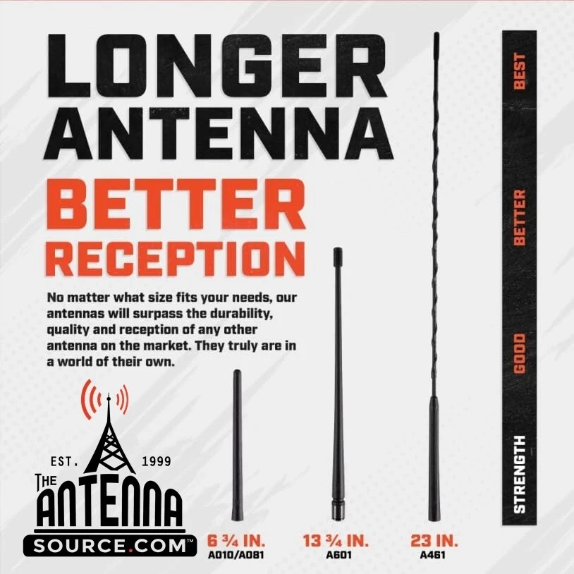 MÁSTIL ANTENA PIJAMA ORIGINAL 23" The Cats, se adapta a: 2006-2026 GMC Sierra 1500 Foto 4 de 4