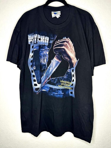 Vintage Universal Studios Shirt Men’s Large Psycho Bates Motel Horror Movie USA