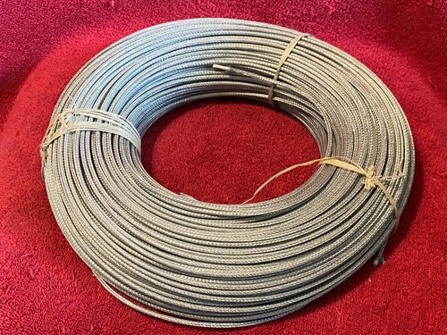 STEEL METAL COVERED CORD BRAIDED MESH SILVER ROLL - Imagen 2 de 5