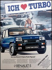 Renault 5 Alpine Turbo "Special", originale Werbung aus 1983