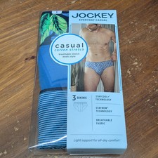 Bikini Jockey Everyday casual cotone elasticizzato confezione da 3 pezzi - taglia large