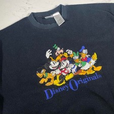 Vintage 90s Disney Store Embroidered "Disney Originals" Terry Sweatshirt Med