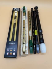 Lot of Irish Tin Whistles–Guinness, Waltons Mellow D, Clarke, Angel–Mix