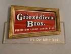 Griesedieck Bros Its De Bitterized Advertising Beer Sign Vintage