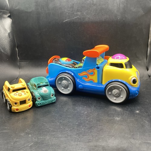 Fisher Price Lil' Zoomers Rockin' Roll Truck et 4 Roller Ball Cars T5772 Sounds