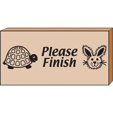 Creative Shapes Please Finish Stamp