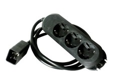 ONLINE UPSC Power Strip 16A 1.8m 16A Black Strip KG16A3SCH
