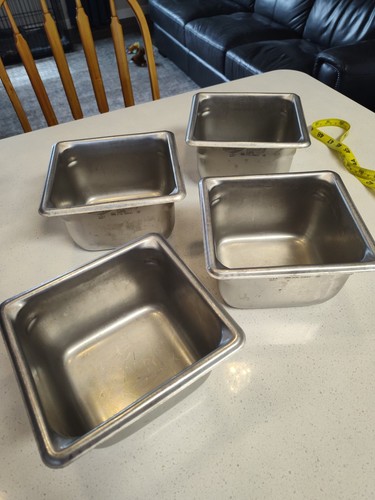 Vollrath Superpan PIN 90642  1/6 Size x 4" Deep Made in USA - Lot of 4