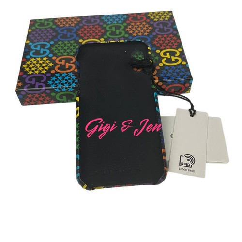 Auténtica funda para teléfono móvil Gucci GG Psychedelic 603758 PVC XS/X multicolor - Imagen 5 de 6
