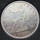 1878 S Trade Dollar - AU+