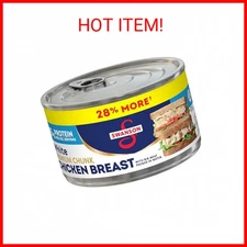 Swanson White Premium Chunk Canned Chicken Breast in Water (12.5oz) Fully Cooked