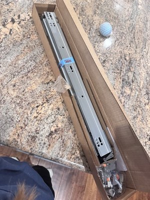 DTC 21in Soft Close Metal Drawer Slide Silver 
