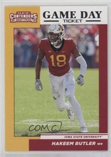 2019 Panini Contenders Draft Picks Game Day Ticket Hakeem Butler #23 11ur