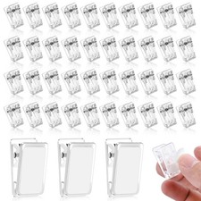 50 Pieces Self Adhesive Clips, Tapestry Sticky Spring Hangers Wall Clips for ...