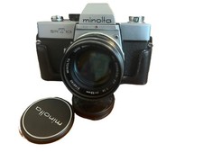 Minolta SRT 101 35mm Film Camera MC Rokkor-PF 58mm f/1.4 w/ Case JAPAN
