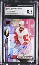 ‼️2021-22 Upper Deck Premier Rookies Joe Veleno #133~GRADE 8.5~AUTO 10~POP 1💨
