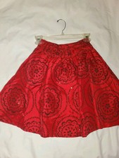 Children's Place Red Skirt Kids Girl Holiday Size 6-7 years adjustable waist