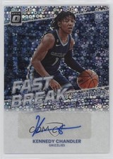 2022-23 Panini Donruss Optic Fast Break Signatures Kennedy Chandler Auto 0q26