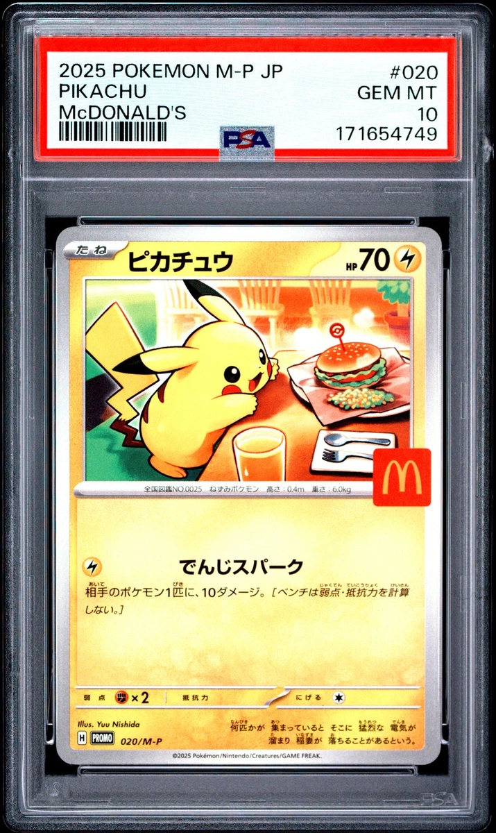Collectible Individual Grade 10 Pikachu Pokémon TCG Card Games in