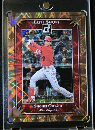 Shohei Ohtani RARE HOLO FOIL GOLD REFRACTOR INVESTMENT CARD TOPPS DODGERS  /349