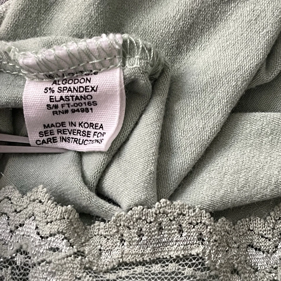 Cami vintage Y2K Forever 21 para mujer con ribete de encaje XS verde preppy años 90 Elena Gilbert Foto 4 de 4