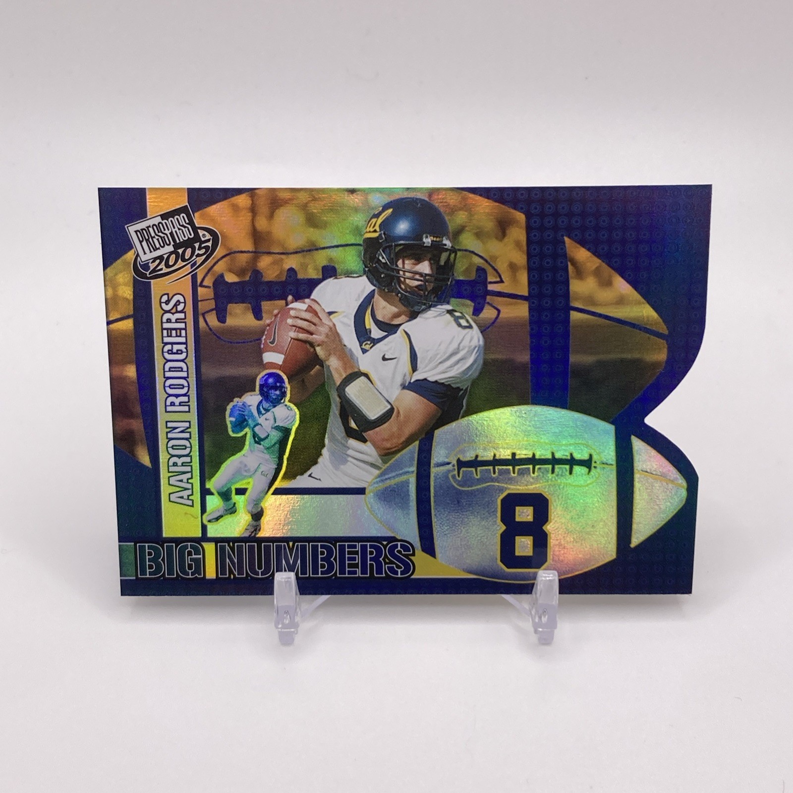 2005 Press Pass Aaron Rodgers RC Rookie Big Numbers #17 Steelers