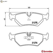 BRAKE PAD SET DISC BRAKE P 23 062 FOR ASTON MARTIN  PEUGEOT  FIAT  LANCIA