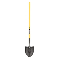 SEYMOUR MIDWEST 49540GRA Mud/Sifting Round Point Shovel,48 in. 41AA81
