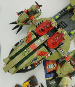 Lego Cragger's Command Ship 70006 Legends of Chima 100% Complete Set Crocodiles