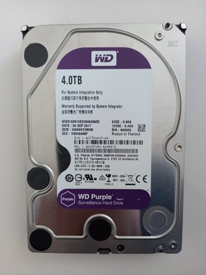 Western Digital Purple 4TB Überwachungsfestplatte WD42PURX / Gebraucht - Gut / 100 Zustand