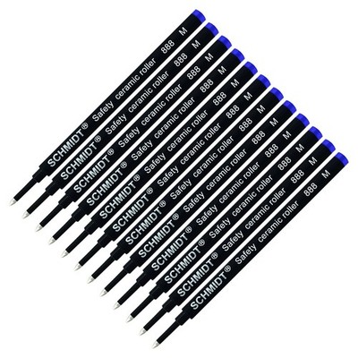 12 Pack - 888 Blue Medium Rollerball Refill