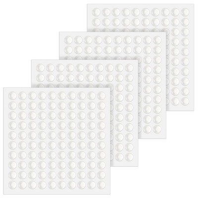 Giantree 400 Pcs Cabinet Door Bumper, 1/4'' Self-Adhesive 6 × 2mm, Transparent 