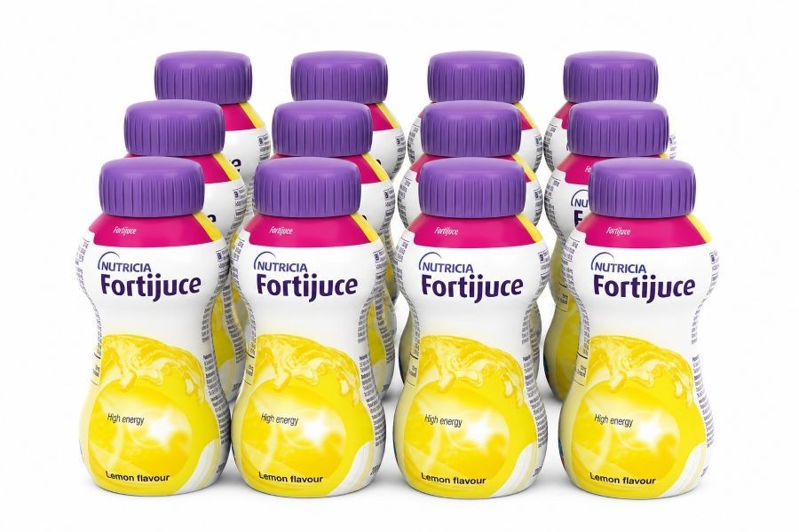 12 x Fortijuice/Fortijuce Lemon High Energy Juice Supplement 200ml