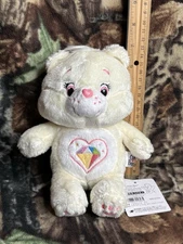 Rare Japan Exclusive Care Bears Sparkle Heart Bear Plush Beanie 2025 NWT