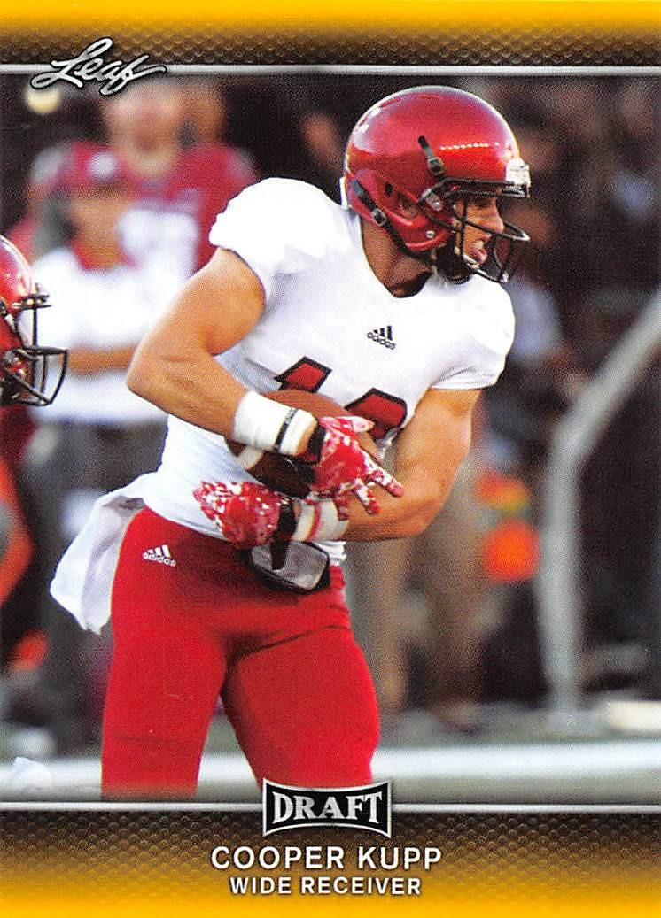 2017 Leaf Draft Gold #13 Cooper Kupp Rookie Eastern Washington Rams Seahawks