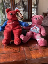 Colorado Avalanche Beanie Bear And Salvino Bammer Patrick Roy Beanie Bear