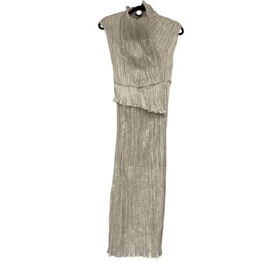 Massimo Dutti Womens Asymmetric Dress XS Pearl Gray Special Edition  6605/300 NWT | eBay