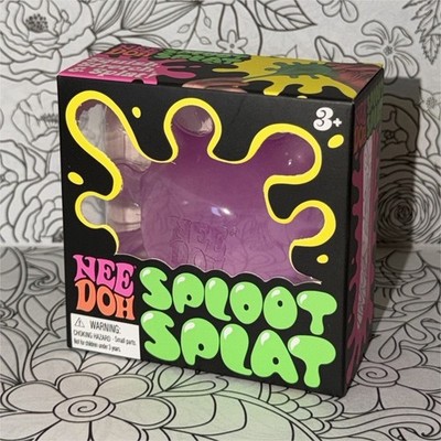 Nee Doh Sploot Splat Tactile Squeeze Toy, Purple, Ages 3+, 3-4 Years