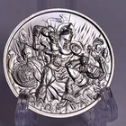 Molon Labe Type V 5 Spartan Warrior - Intaglio Mint - 1 OZ .999 Silver Round