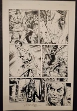 Butch Guice THE FUTURISTS #3 Original  BLUELINES Comic Interior Panel Page Art 4