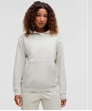 Lululemon All Yours Hoodie French Terry Vapor Gray Size 8. EUC Relaxed Fit