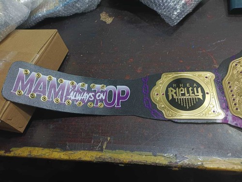 Rhea Ripley Custom World HeavyWeight Championship Title Wrestling Belt - Picture 3 of 5