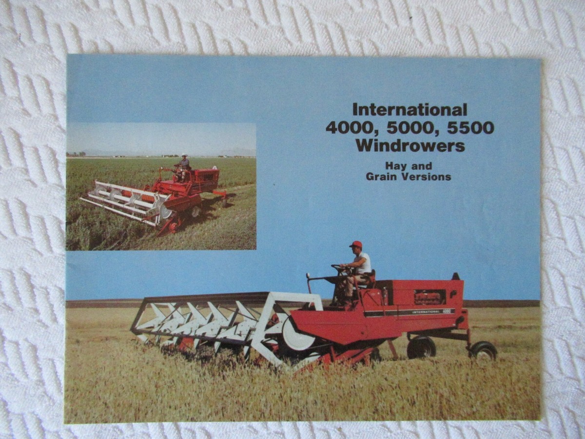 IH International Harvester 4000 5000 5500 windrower brochure 20