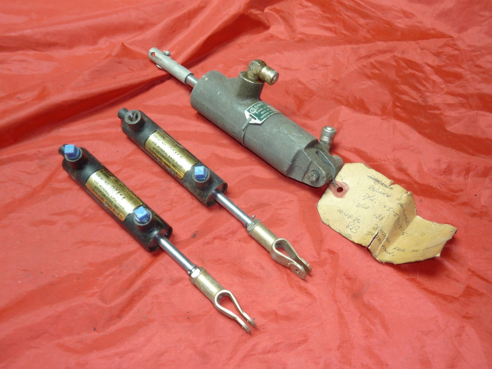 Vintage Airplane Parts Lot Paramount Master Cylinders Gladden eBay