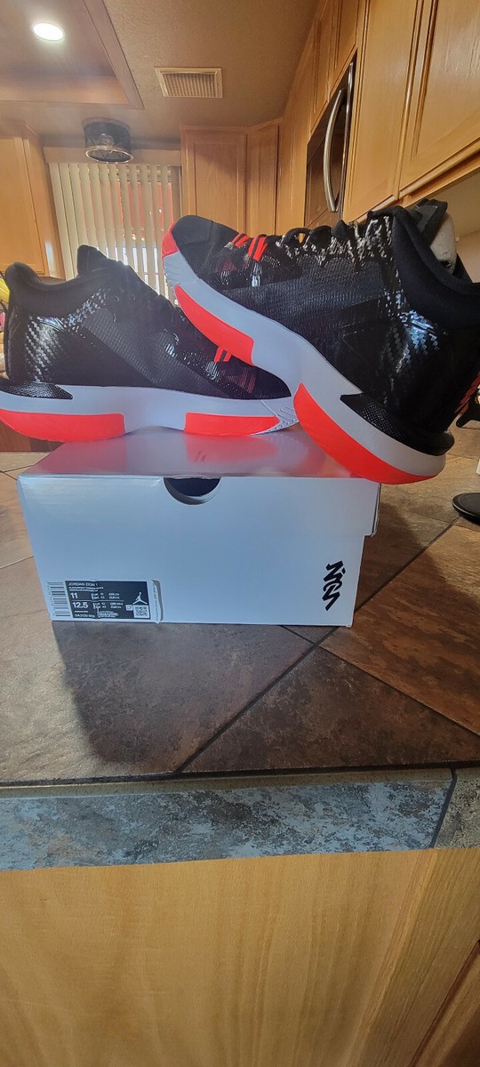 Jordan Zion 1 Basketball Shoes Black/White/Bright Crimson  display picture 3